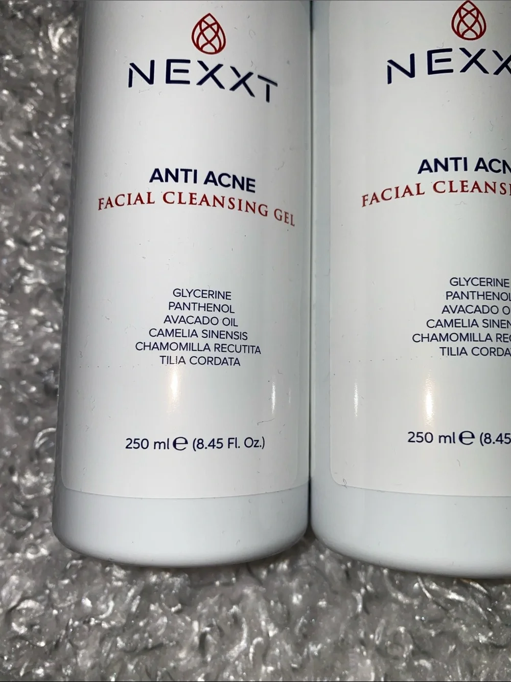 3 Bottles -Nexxt Anti Acne Facial Cleansing Gel — White bottles
